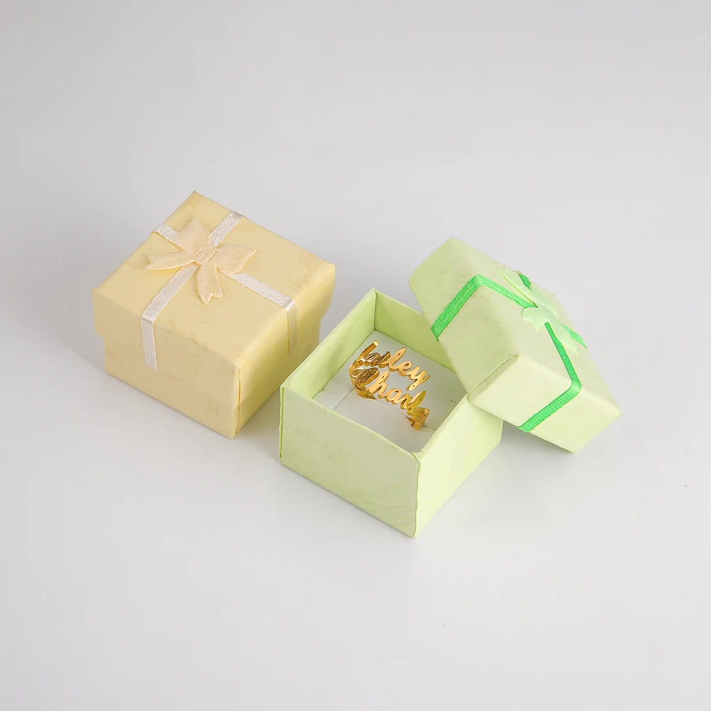 Sipuris Doppel-Namensring Personalisierter Namensring aus Edelstahl Zwei Namen Verstellbarer Personalisierter Damenring Einzigartiger Schmuck – Detail 12
