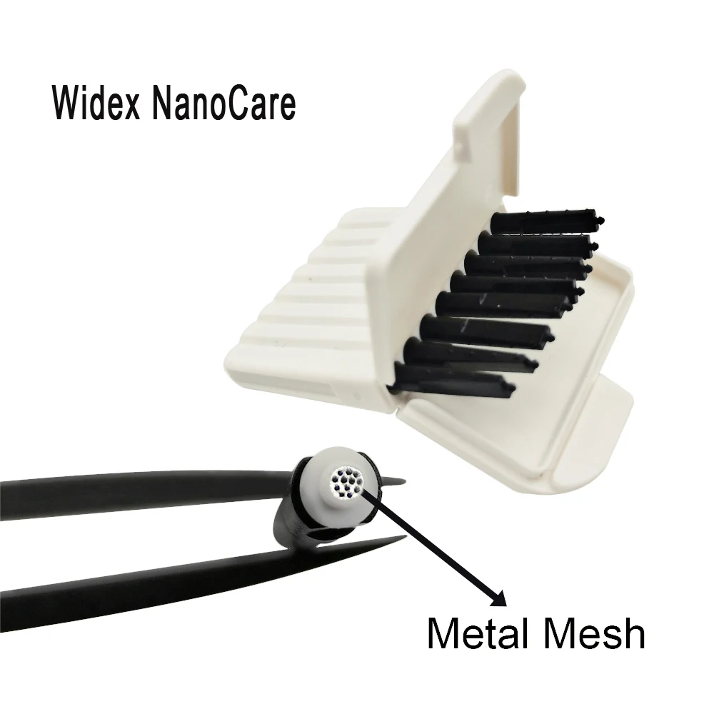WIDEX NanoCare Akustik-Lampenschirm - 40 Ersatzfilter Gegen Ohrenschmalz Für Hörgeräte, Durchmesser 1,3 Mm