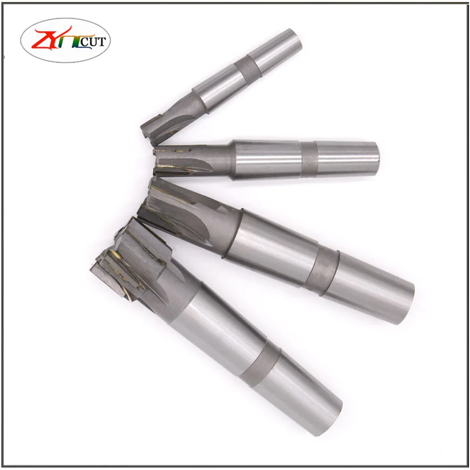 MT2 MT3 20/25/30/35/40/50mm High speed steel insert carbide Straight edge milling cutter End mill with taper shank with welding