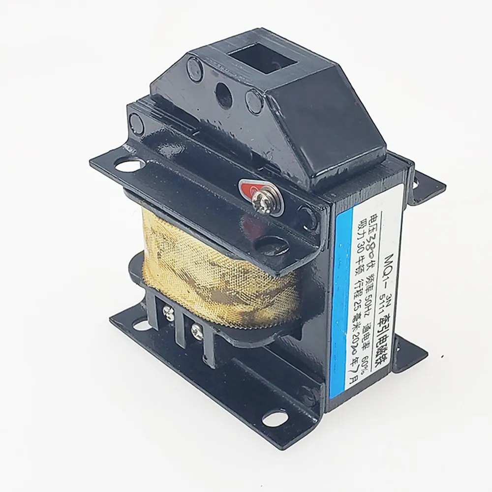 

20kg Force 25mm Stroke AC220V/AC 380V Tractive Solenoid Electromagnet MQ1-5111