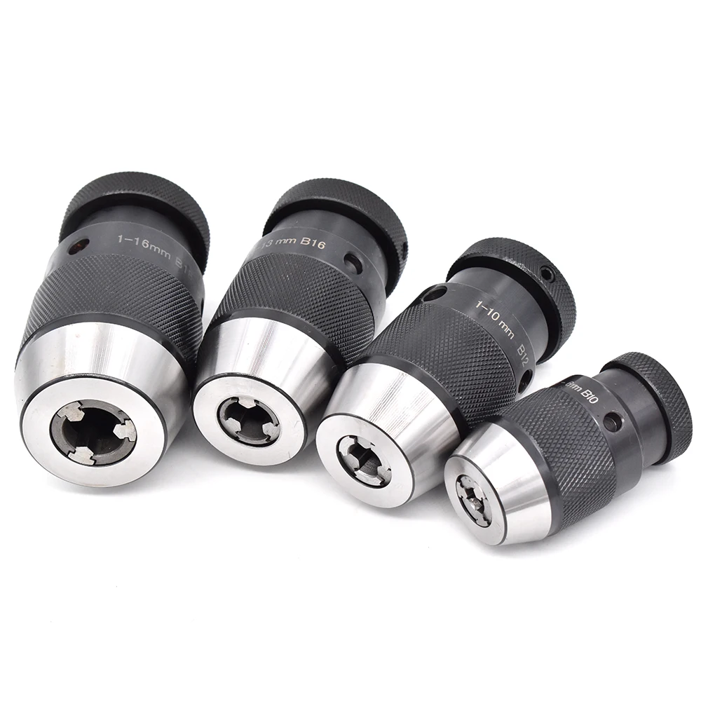 Imagem -04 - Mandril de Perfuração Keyless de Aperto Automático Cartucho B10 B12 B16 116 mm Mandril de Pinça Jt6 B18