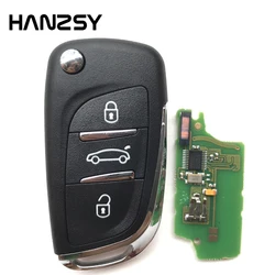 Modified 433MHz Remote key For Peugeot 307 407 807 308 207 Complete 3 Buttons Car Flip Folding Key with ID46 Chip VA2 blade