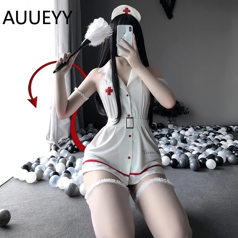 

Sexy Erotic Nurse Uniform Female Temptation Playful underwear uniform Cosplay Anime Kawaii Lingerie Set Exotic Apparel dresses