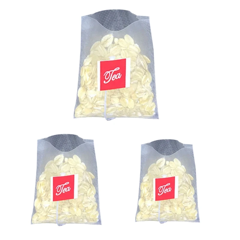 100PCS Pyramide Tee Tasche Filter Nylon Tee Tasche Einzelnen String Label Transparent Zukommen G32A