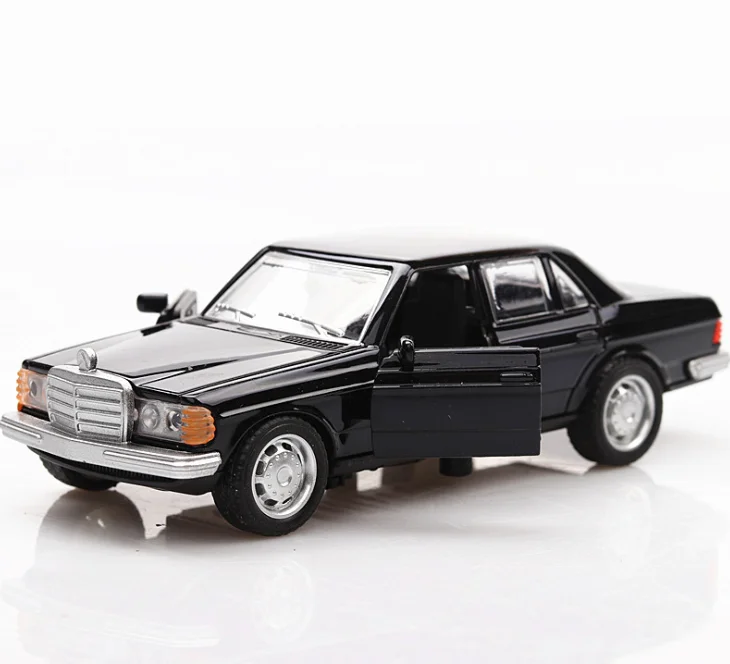 

1/36 E-class W123 Classical Car Retro Autos Pull Back Function Model 2 Doors Opened Simulation Kids Toys With Original Box