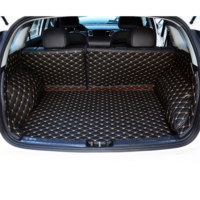 waterproof luxury fiber leather car trunk mat for kia niro 2016 2017 2018 2019 2020 car accessories