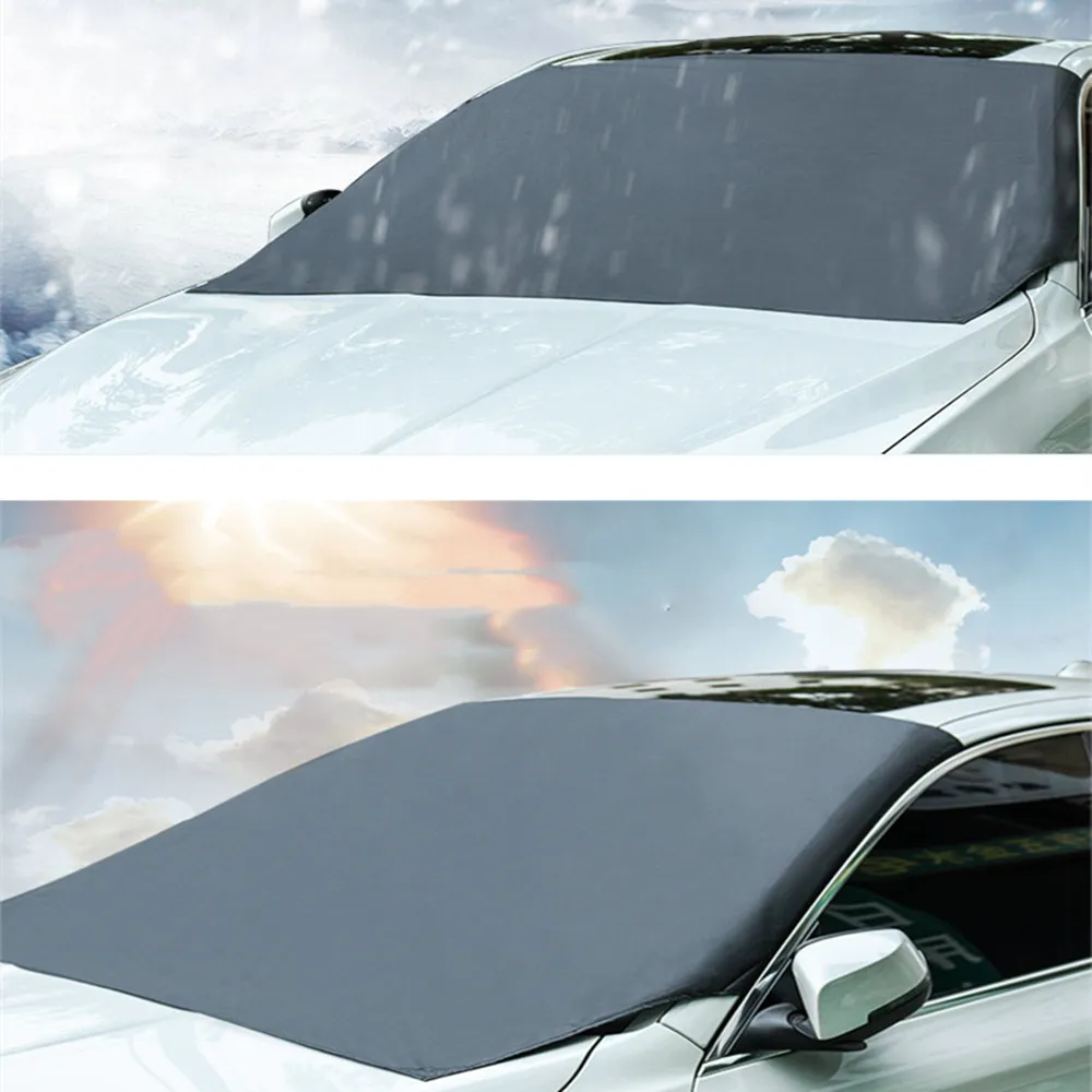 210X120CM Automobil Magnetische Sonnenschirm Abdeckung Auto Windschutzscheibe Schnee Sonnenschutz Wasserdichte Schutz Abdeckung Auto Frontscheibe Abdeckung