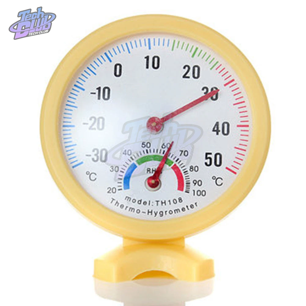Аналоговый термометр-гигрометр TH108, мини-датчик температуры, измеритель влажности, монитор для холодильника с подставкой