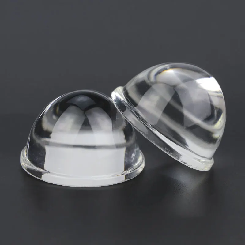 

5PCS 34.2mm Aspheric Desgin Focal Length Plano LED Convex Optical Glass Lens Focus 12mm Height 19.8mm