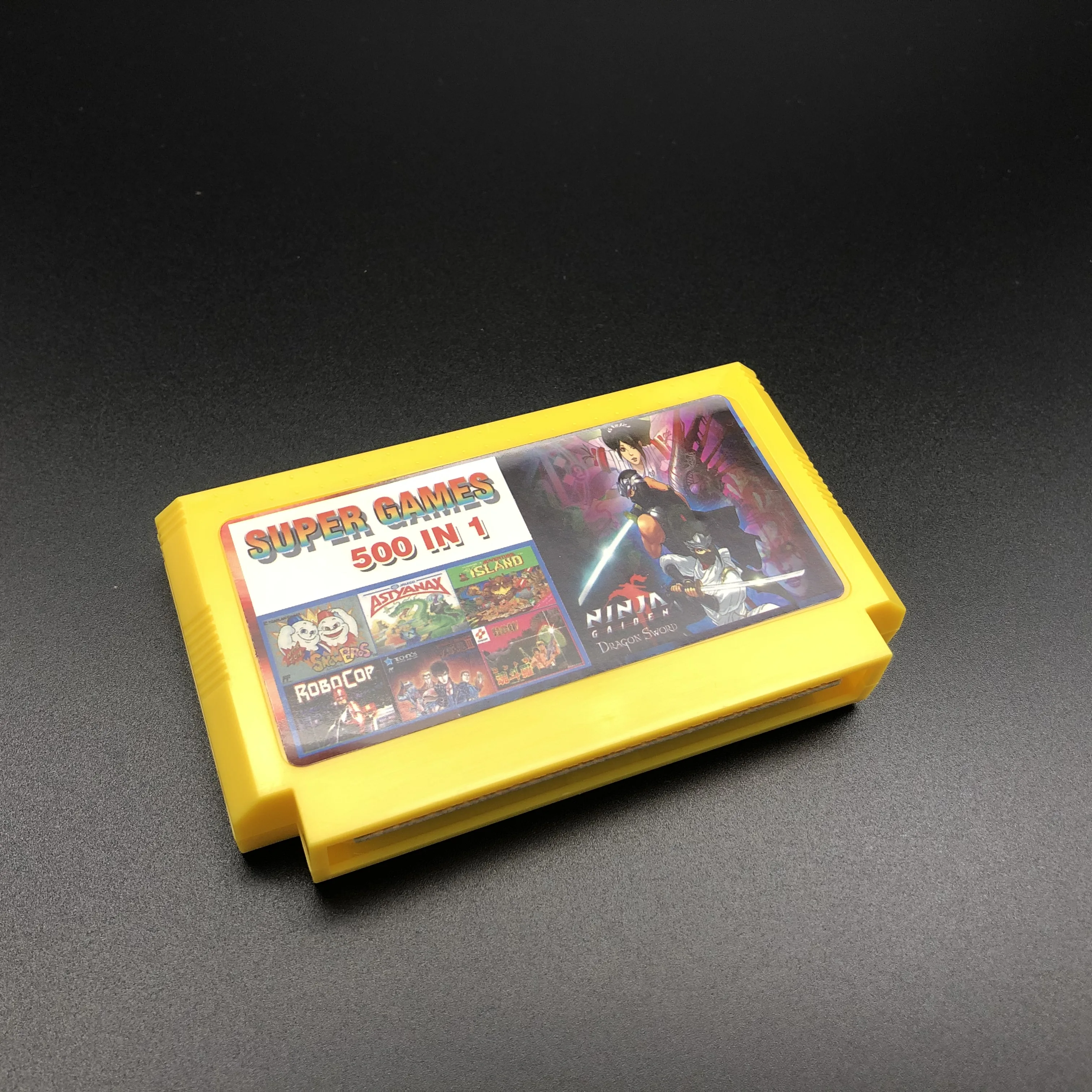 Super Card 500 in 1 English Version Ninjia/ Contra/Turtles/ Kids Gift For 8 Bit 60 Pins   Conosle