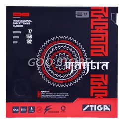STIGA-Tenis De Mesa De goma, MANTRA H, granos ofensivos, con pipas De esponja, Tenis De Mesa