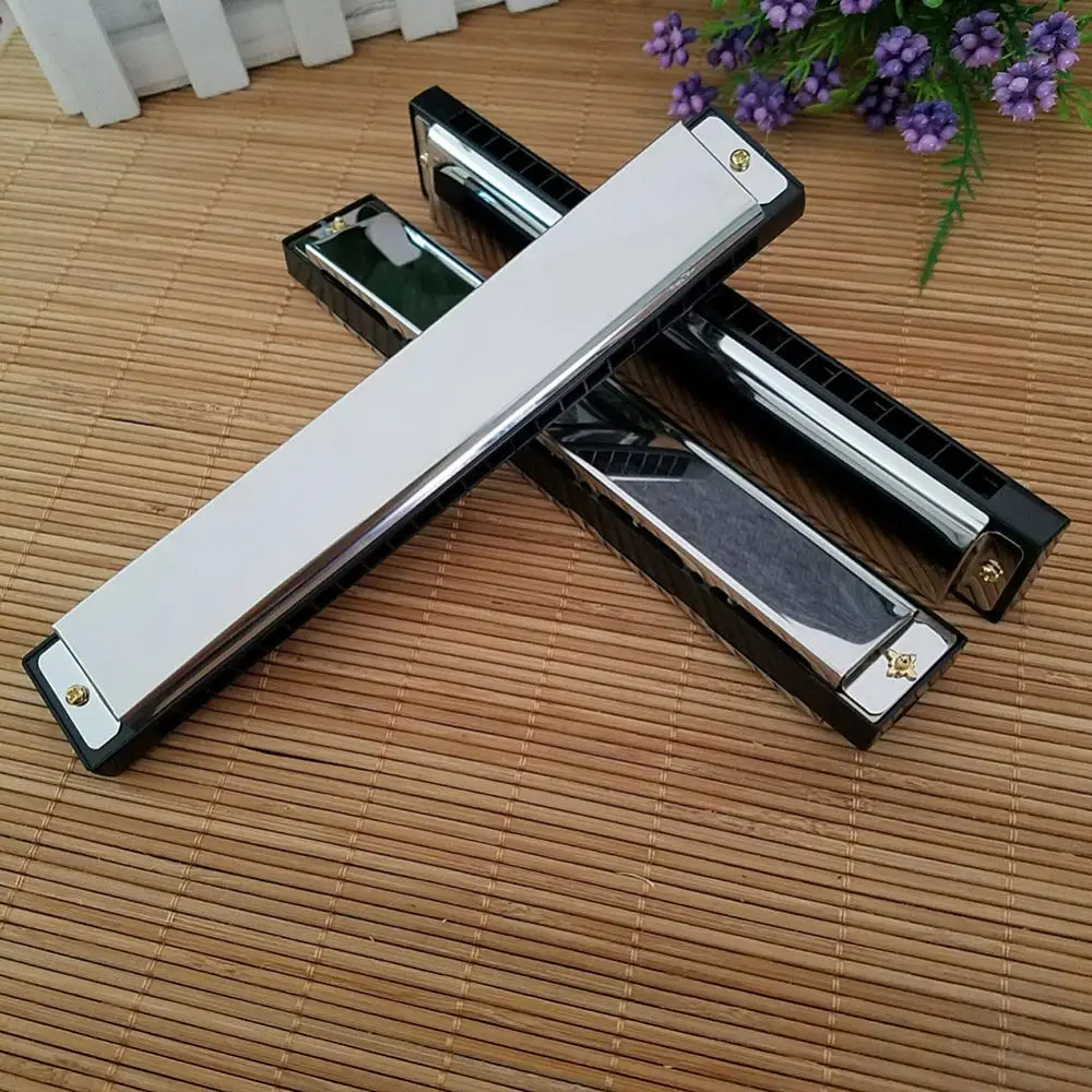 Harmonica Tremolo C Key 24 Holes Tremolo Harmonica Mouth Organ High Quality Musical Instruments Organ Kids Instrument Toy Gift