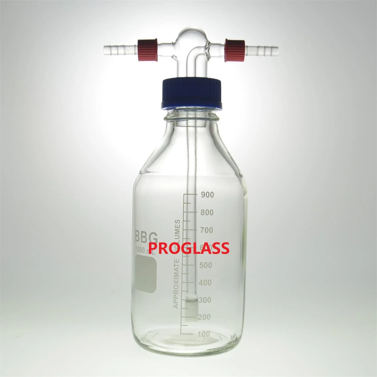 Laboratory New Washing Bottles with Removable Hose Connectors,End with the Fritted Disc G2