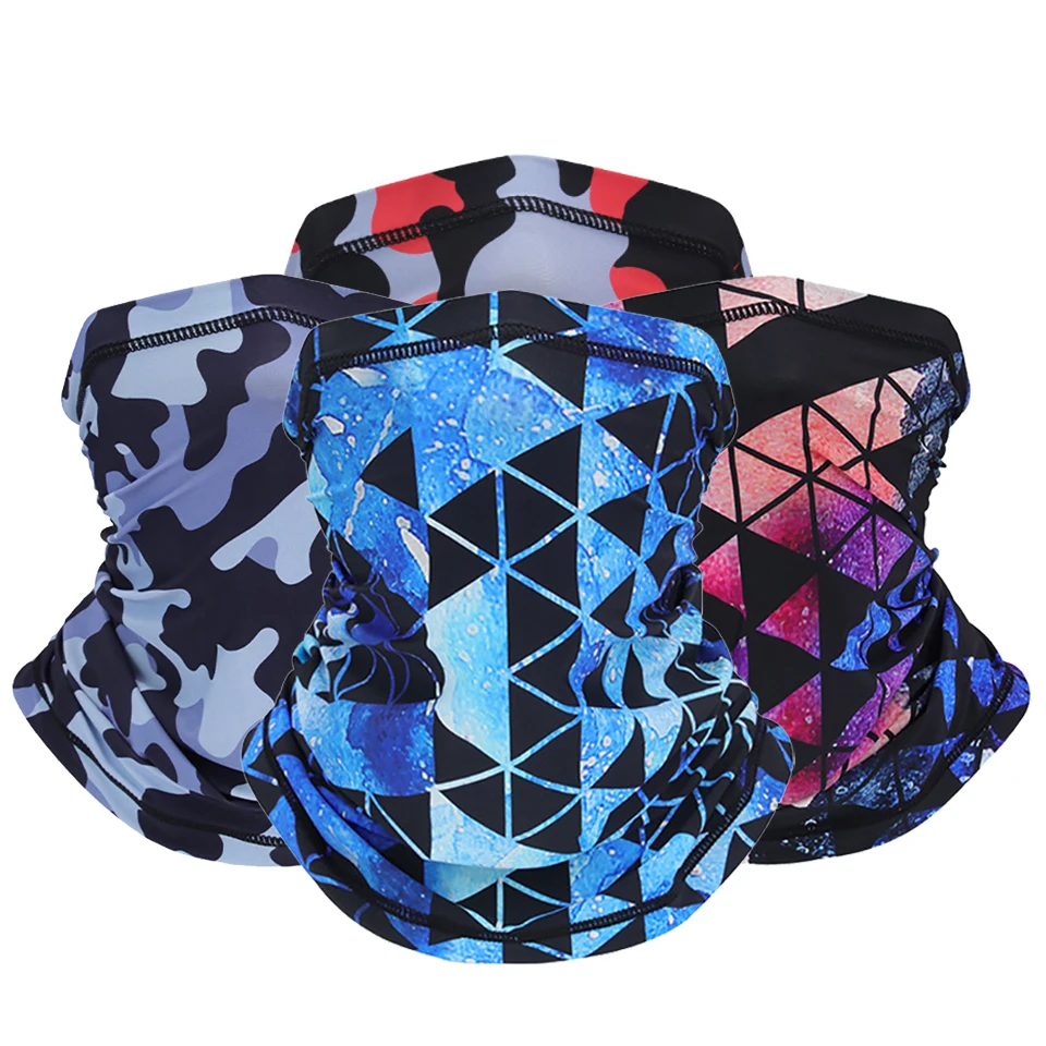 Fashion Ice Silk Outdoor Climbing Bandana Suncreen Skin-Friendly Breathable Cycling Running Quick-Drying Sports Headwear Scarf