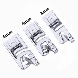 1 pz vendita calda 3MM/4MM/6MM orlo arrotolato piedino piedino per Brother Janome macchina da cucire accessori per cucire domestici 5BB5984