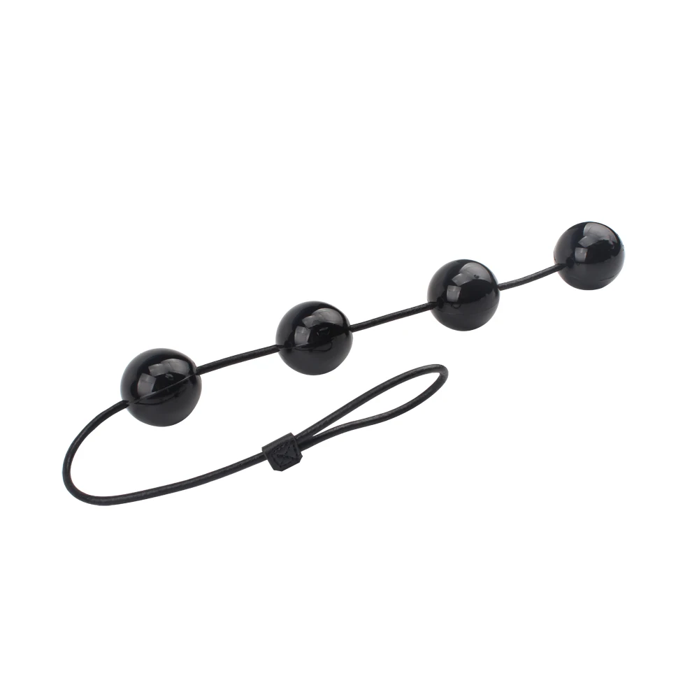 Big Black Anal Plugs Ball Anus Beads Vagina Ball Stimulator large 4cm Anal 4 Balls Sex Toys Adult Product Prostate Massager