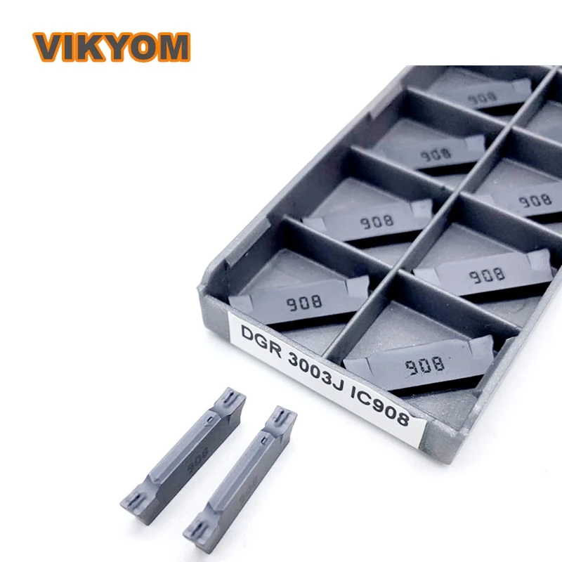 10PCS Carbide Inserts DGR3003J DGN3003C DGN2002C IC908 CNC Inserts Plates Lathe Cutter Turning Tools