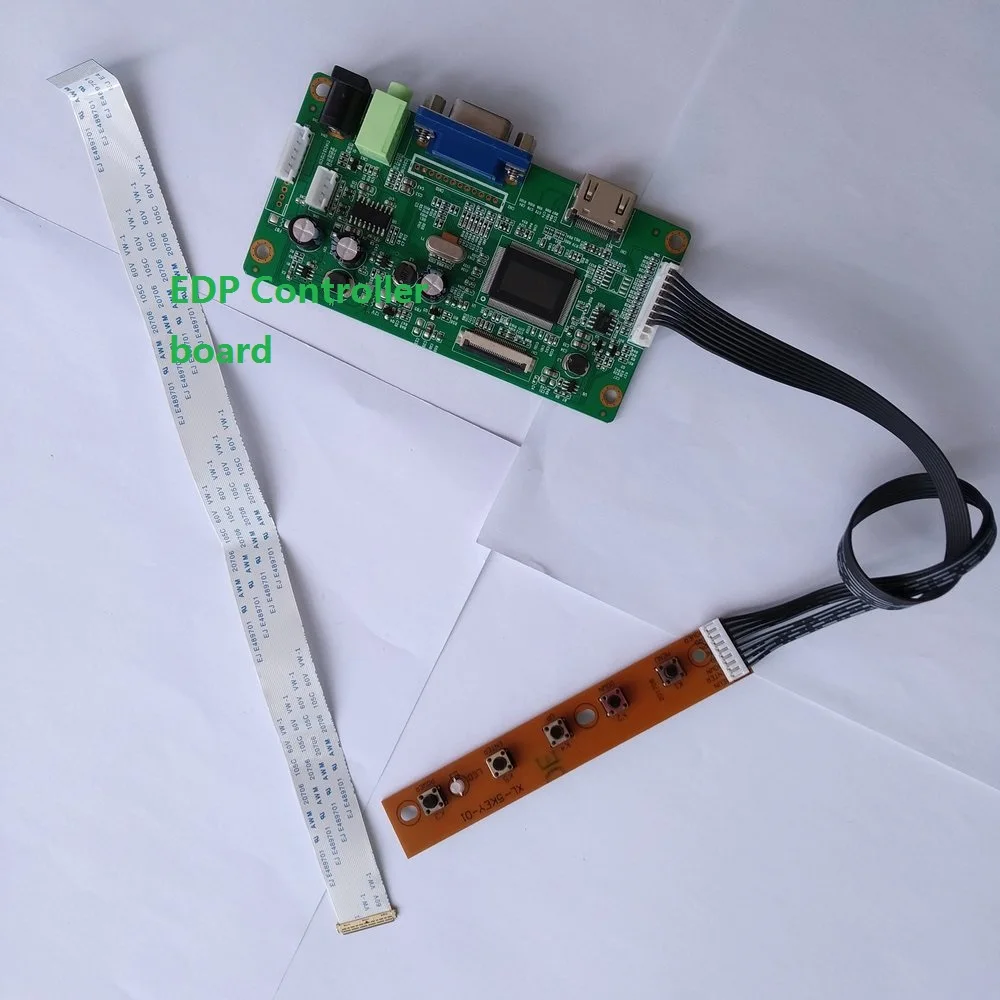 Controlador de tela lcd para android, tela de 15.6 polegadas, hdmi, edp 30pin, display diy, kit de driver vga