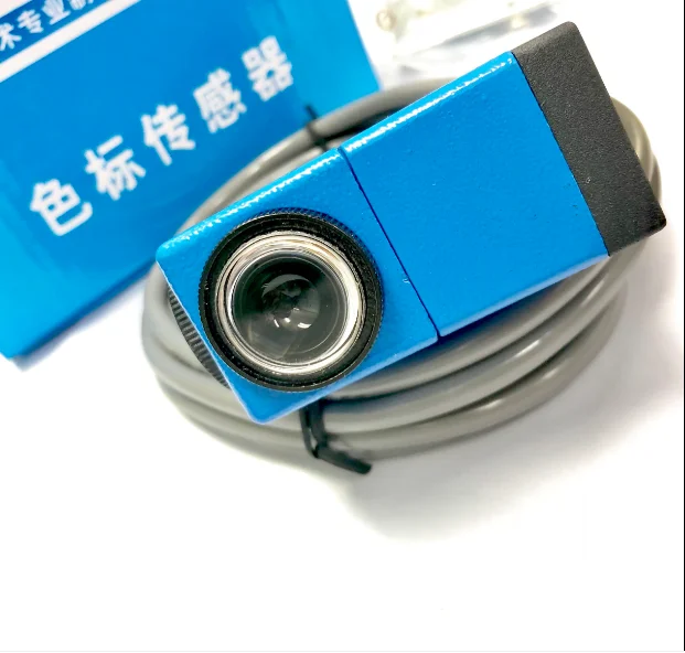 สี Mark Sensor BZJ-312กระเป๋าเดิมเครื่องติดตามไฟฟ้า Eye แก้ไขเซ็นเซอร์แหล่งกำเนิดแสงสีเขียว