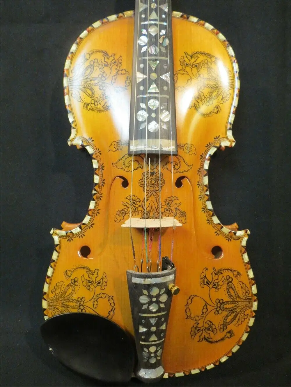 Hardanger fiddle Norwegian fiddle 4/4 violin (4*4),copy hardanger #14728