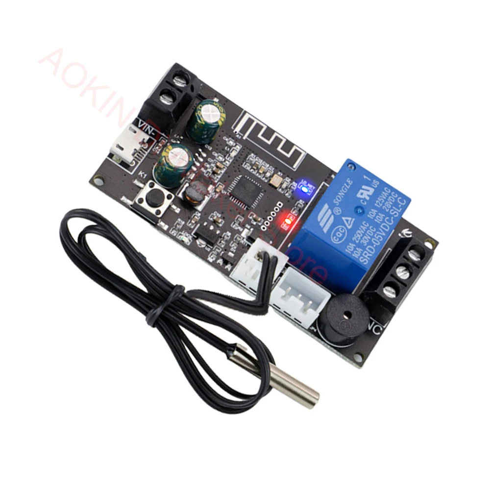 

XY-WFT1 6-30V Remote WIFI Thermostat High Precision Temperature Controller Module Cooling and Heating APP Temperature Collection