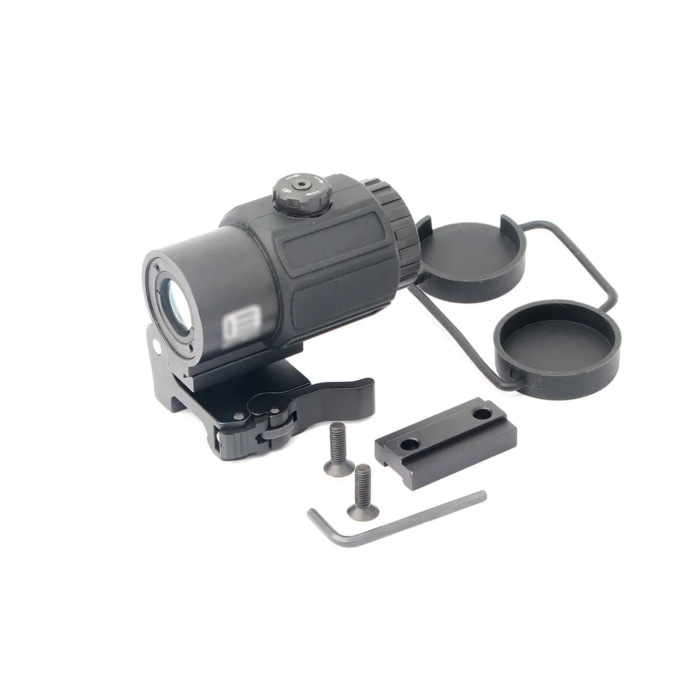 Imagem -05 - Lupa Escopo Vista com Interruptor para o Lado Sts qd Montar para 20 mm Ferroviário Rifle Arma Caça ao ar Livre 3x G43