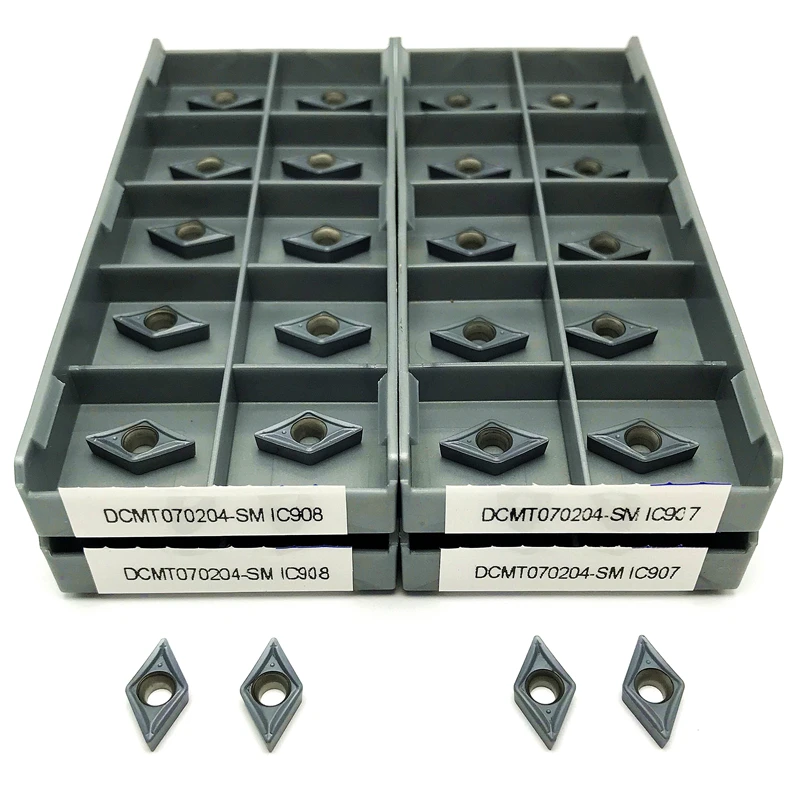 Ferramentas de Giro Externo sm Ic907 de Carboneto Usadas. Dcmt 070204 Ferramentas de Corte Usadas em Carboneto