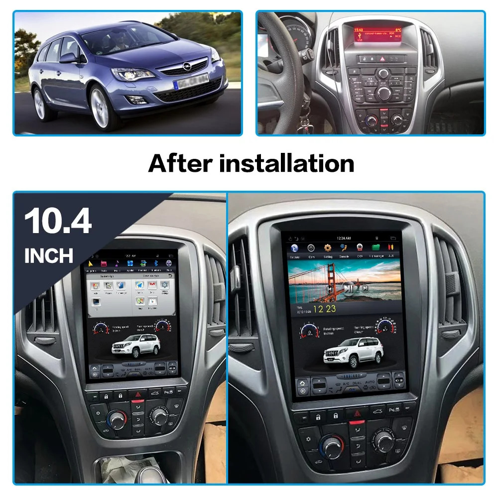 AOTSR  Screen Android 13 Car Radio For Opel Astra J 2010 - 2013 Multimedia Player GPS Bluetooth DSP PX6 Carplay AutoRadio