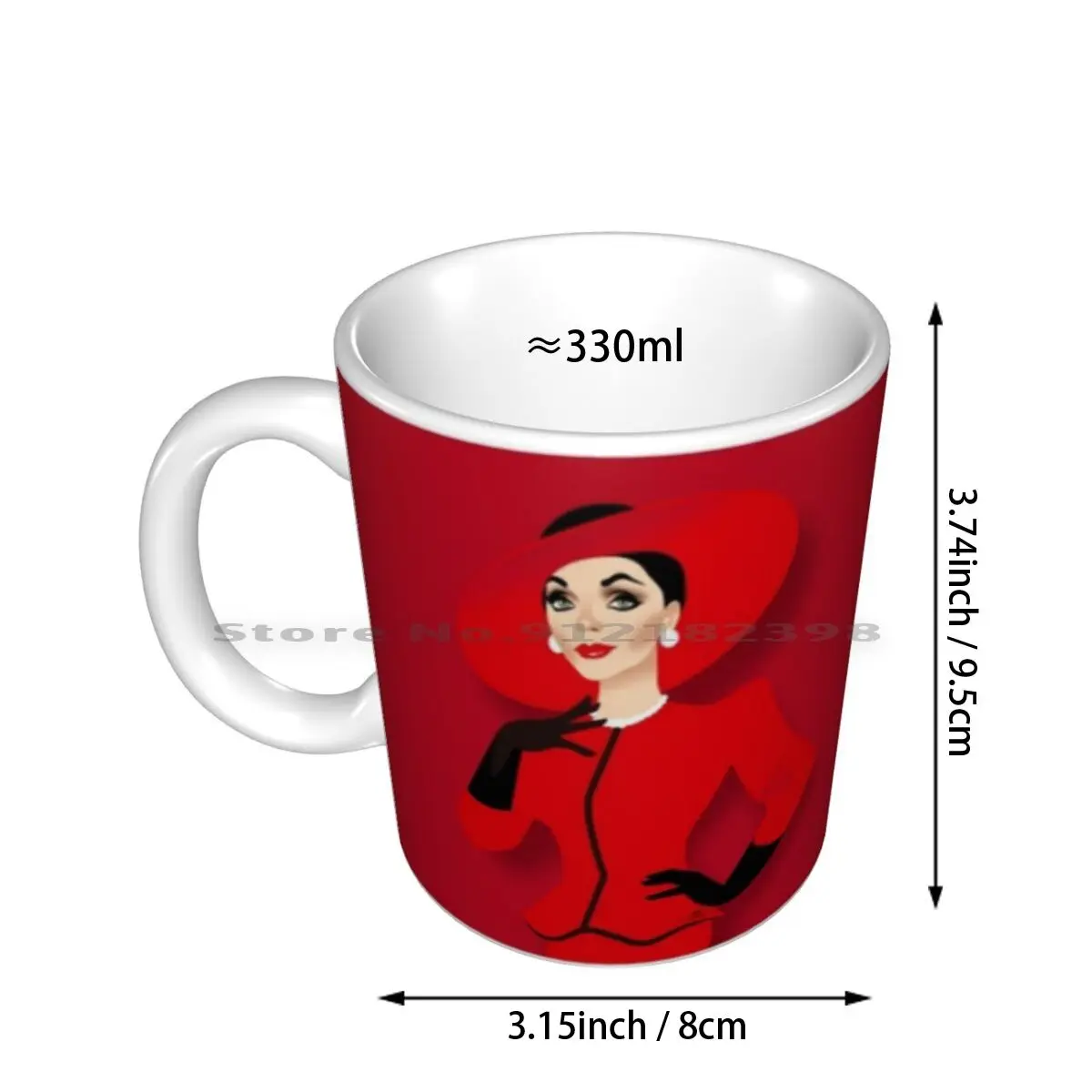 Alexis Ceramic Mugs Coffee Cups Milk Tea Mug Joan Collins Alexis Carrington Dynasty Tv Classic Camp Icon Diva Alemogolloart