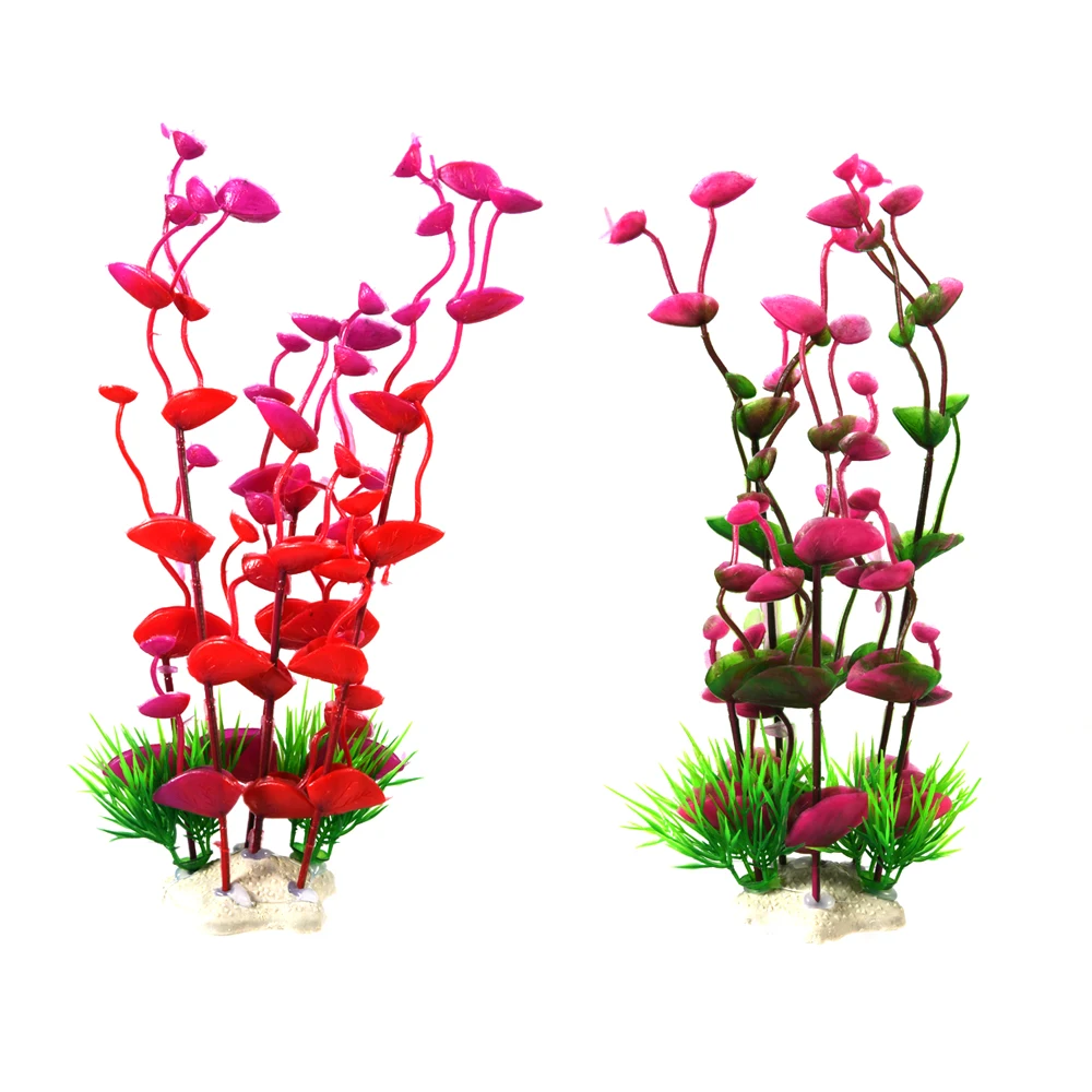 1PC PVC Fish Tank Decoration Simulation Artificial Trumpet Environmental Aquarium  Simulation Fake Aquatic Plants