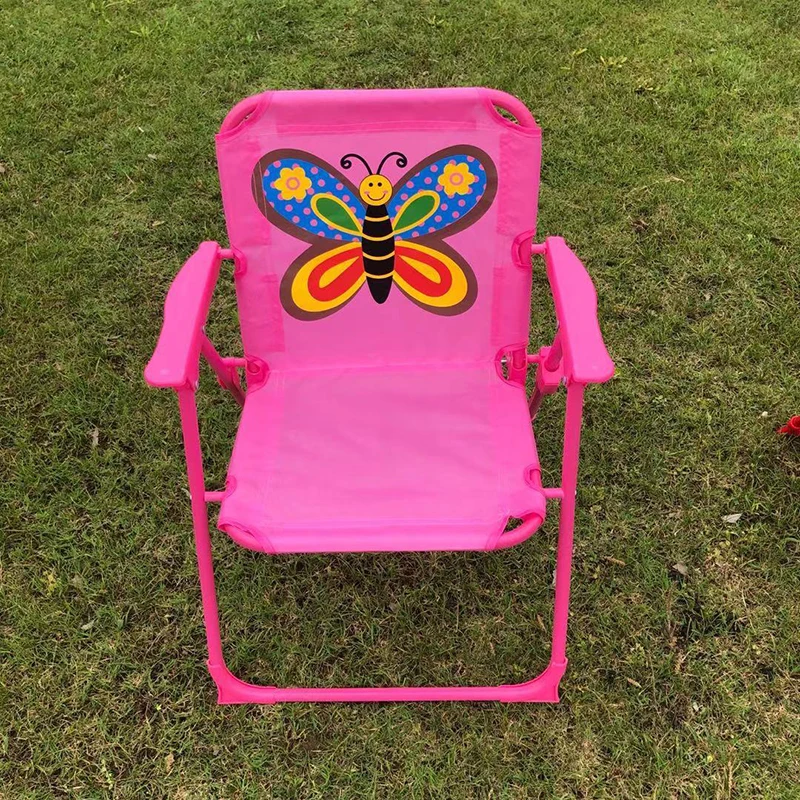 Cute Cartoon Printed Foldable Chair for Children, Outdoor Portable Chair, Lightweight, Camping, Picnic, Hiking, New