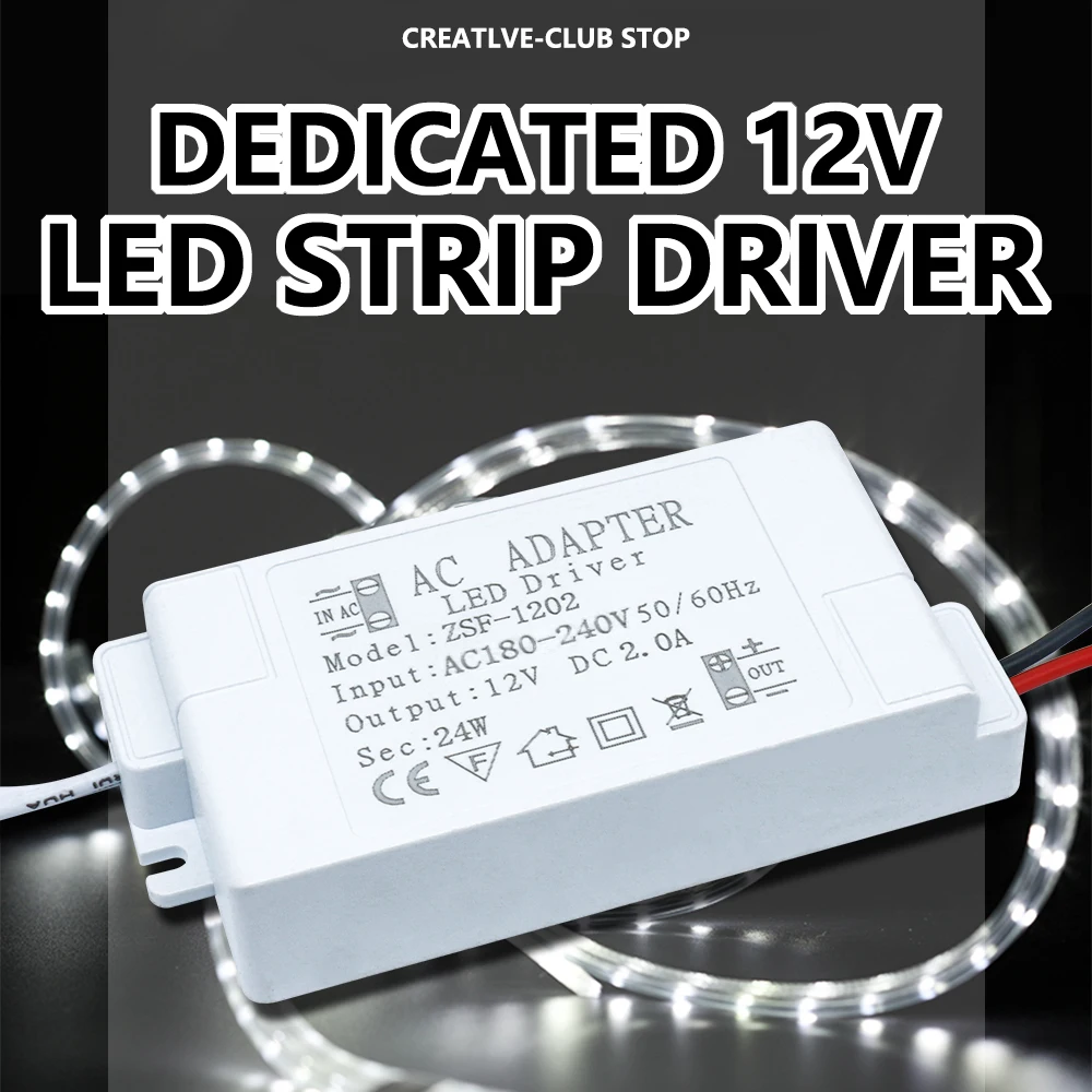 Imagem -06 - Transformadores de Iluminação Led Fonte de Alimentação Driver para Luzes Led Strip Adaptador 5a 6w 12w 24w 36w 48w 60w ac 220v para dc 12v