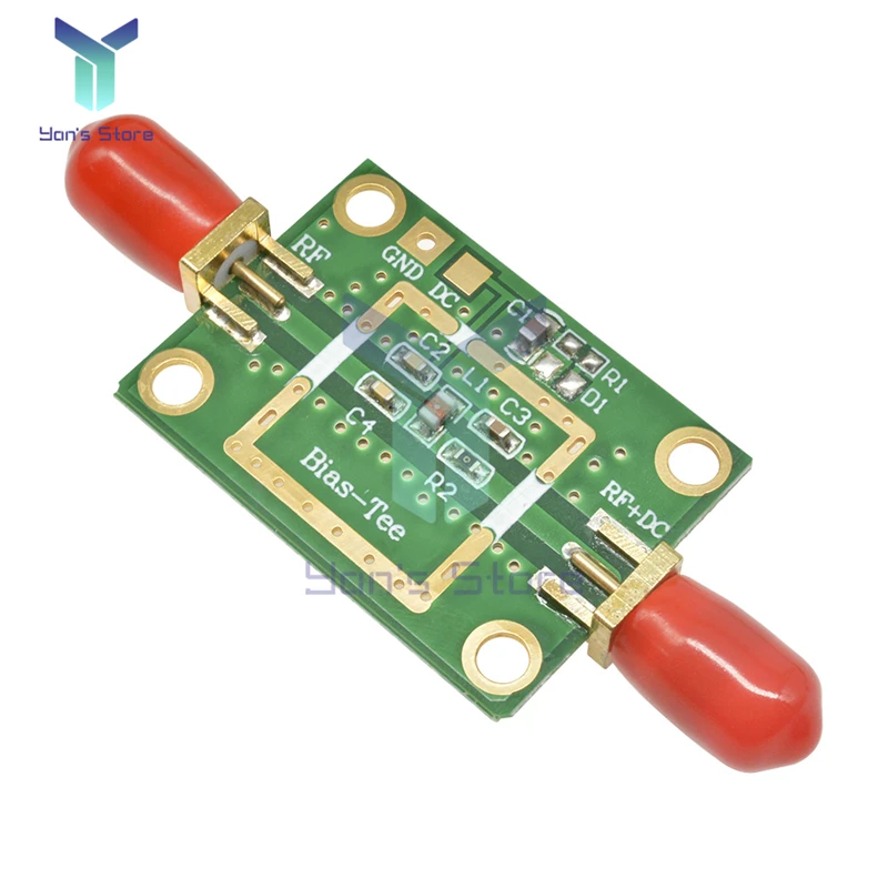 Imagem -05 - Freqüência de Tee Viés para Rádio Ham rf Sdr Lna Amplificador de Baixo Ruído dc 150v 0.5a 10mhz6ghz 42x32x12 mm 1pc