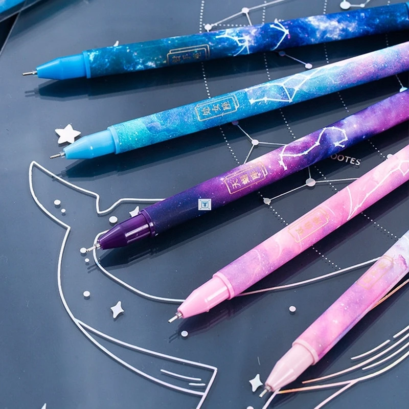 1-3 stücke Konstellation Gel Stift Neuheit 0,5mm Sternen Schwarze Tinte Stift für Mädchen Geschenk Student Schreibwaren Schule schreiben Büro Liefert