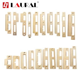 Gold Stainless Steel Room Door Locks Lock Body Guide Piece Wooden Door Special Lock Piece Lock Buckle Plate Edge Str