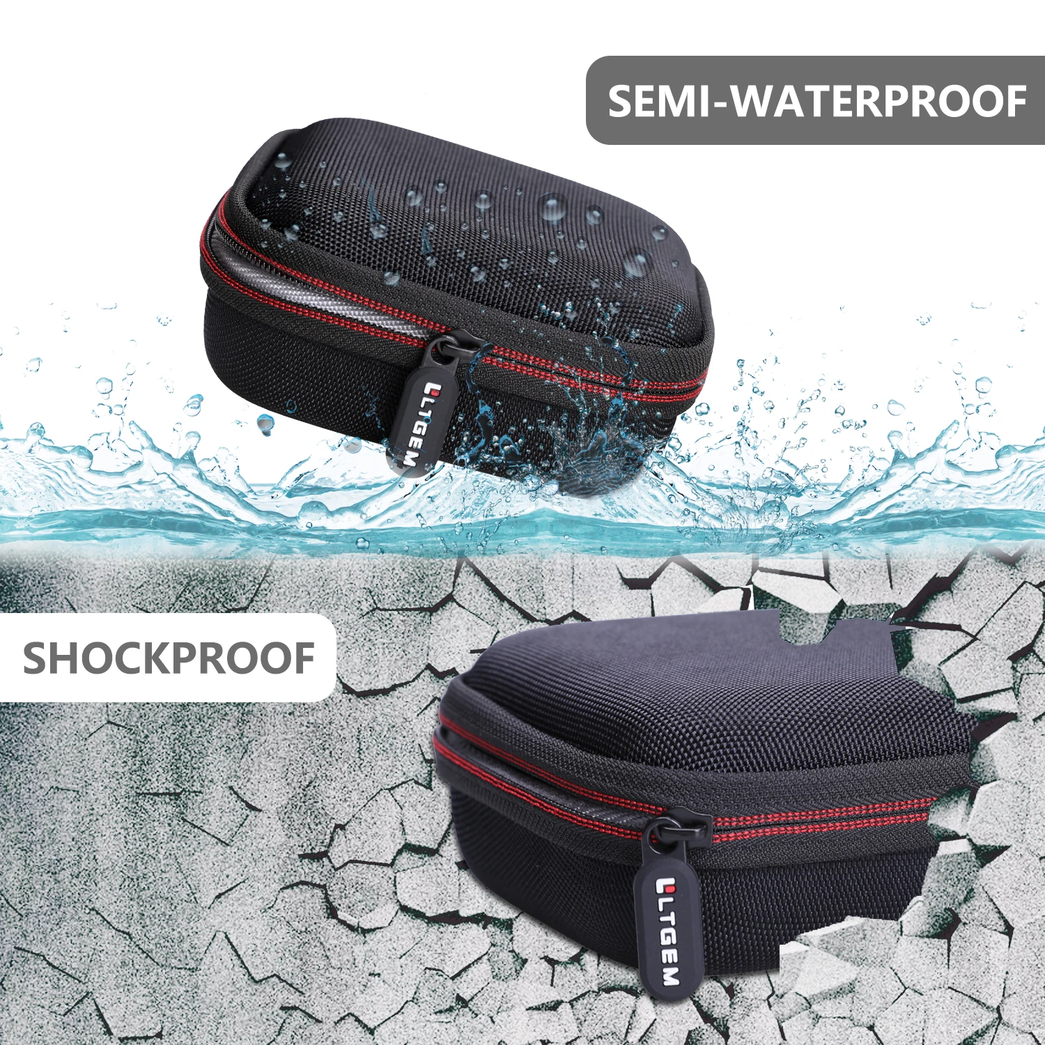 Ltgem Waterdichte Eva Hard Case Voor Tribit Storm Doos Micro Bluetooth Speaker