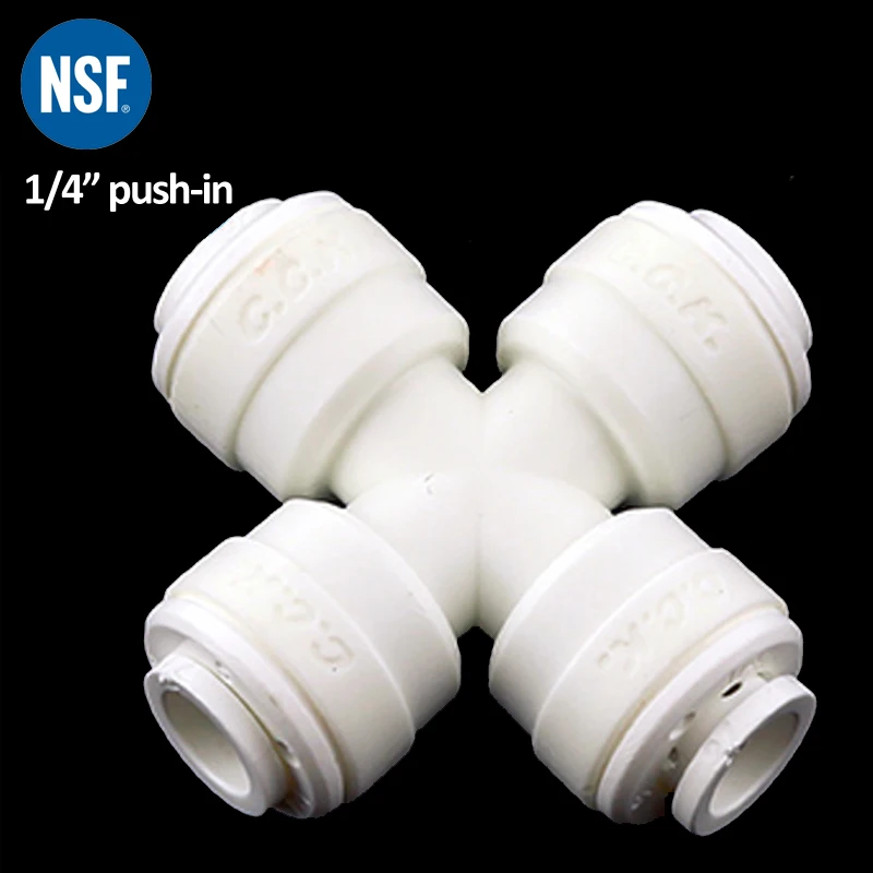 RO en Water Filter Fittings 4-Manieren Fitting