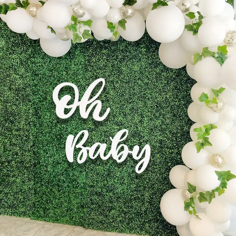 Wall Sticker Oh Baby It's A Boy Girl Baby Shower Decoration 1st Birthday Party Decor Kids Babyshower Gender Reveal Decoration