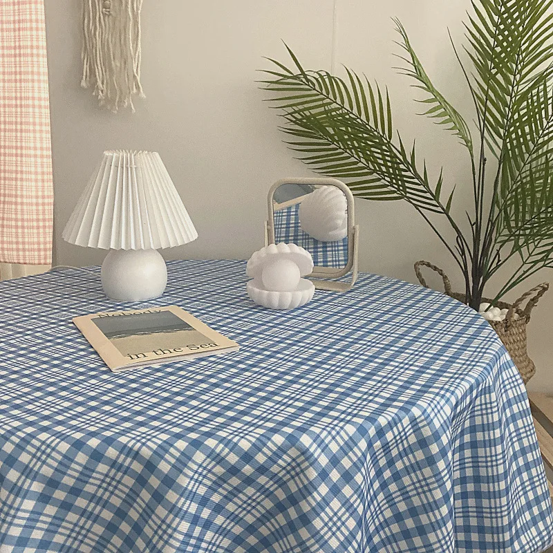 Table Cloth Korean Blogger Ins With Tablecloth Retro Background Cloth Wild Photo Prop Cloth Picnic Mat Kitchen Tools Checkered