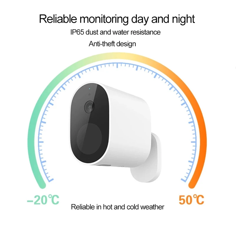 Caméra de surveillance extérieure IP WiFi HD 5700 p (PK EC2), dispositif de sécurité domestique sans fil, étanche, avec vision nocturne, batterie 1080 mAh, version internationale