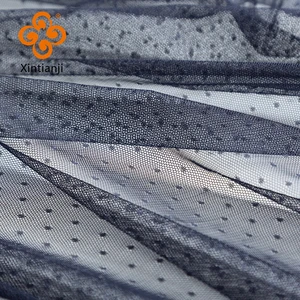 Vải lưới Lace Dot Jacquard, vải tuyn cho trang phục, mạng lưới muỗi, đồ may vá, vật liệu DIY, TJ0308 12 Brodery màn hình bán hàng chính - 1
