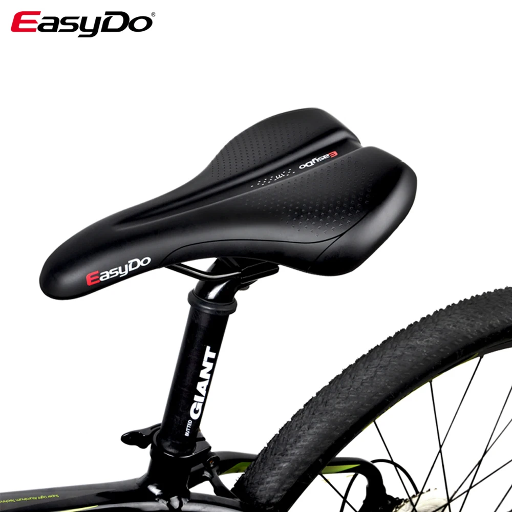 Easydo Bicycle Cycling Soft Saddle Shock Absorbing MTB Road Bike  Racing Saddles Rainproof Lightweight Breathable Seat Cushion