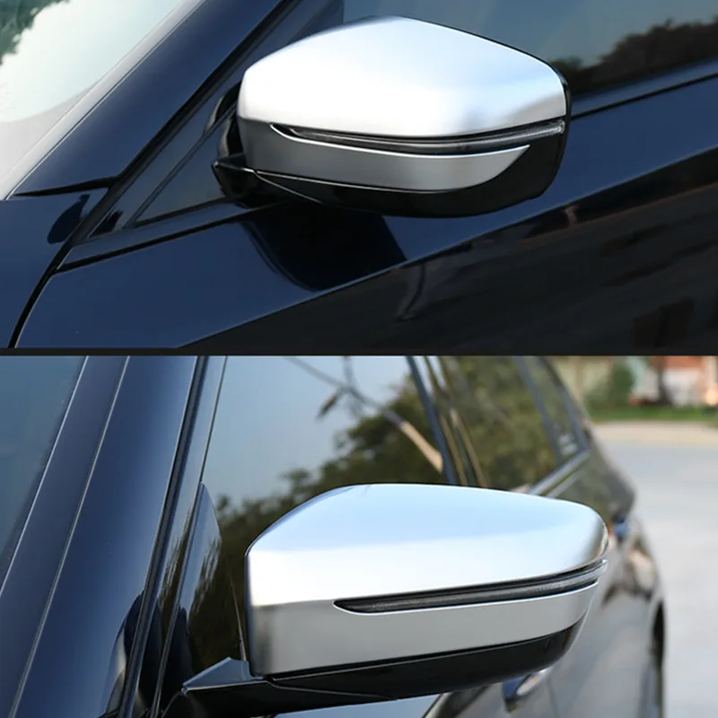 

2PCS Matt Silver Rear View Mirror Trim Cover for BMW 5 Series 2018 G30 G32 G31 Rearview Mirror Car Accessories