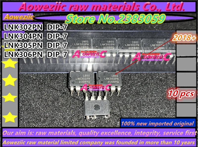 Aoweziic 2018+ 100% new imported original  LNK302PN  LNK304PN  LNK305PN  LNK306PN DIP-7 Power Management Chip