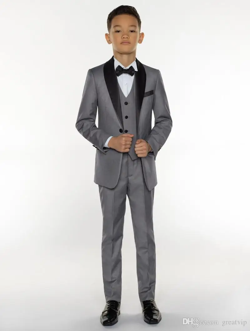 Bridelee 2023 cinza menino ternos formais jantar little boy crianças para festa terno wear (jaquetas + colete calça)