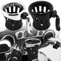 Soporte de taza de bebida montado en el manillar de la motocicleta para Harley Road King Electra Glide Sportster Dyna Softail 1996-UP