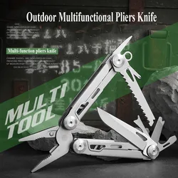 Stainless Steel Multitool Pliers Folding Pocket Knife Outdoor Survival Camping Tools EDC Wire Cutter Multi-tool Dropshopping