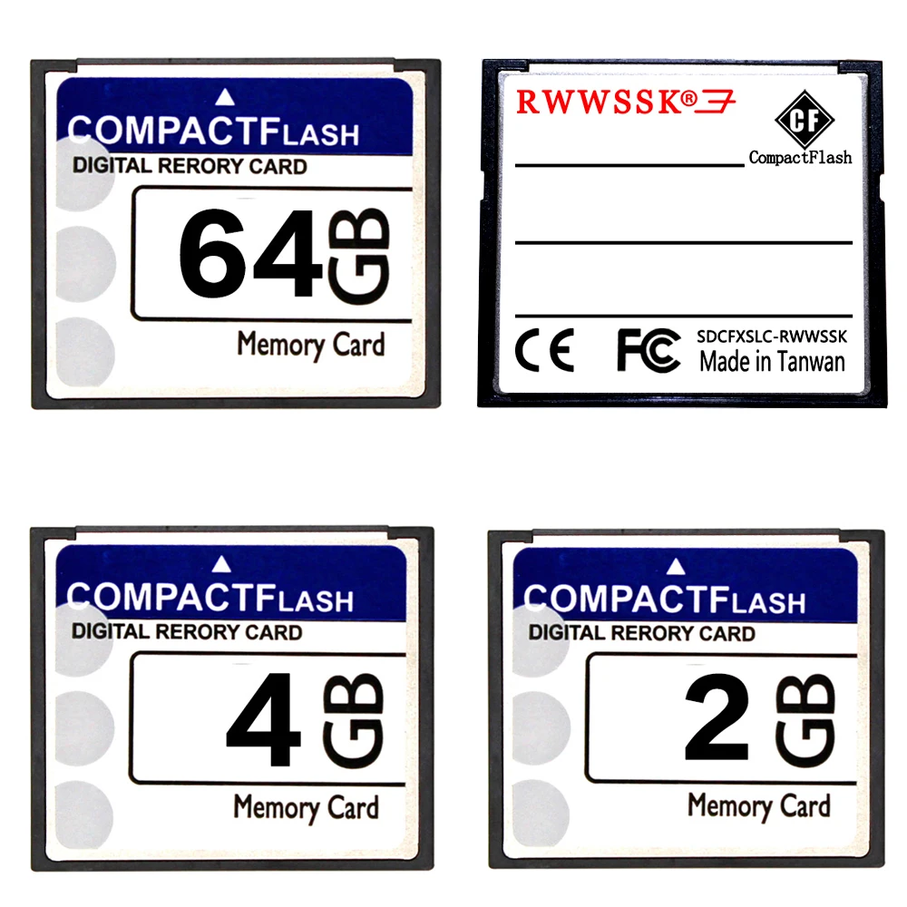 RWWSSK original Compact Flash CF Card 128MB 256MB 1GB 2GB 4GB 8GB 16GB 32GB 64GB cf Memory Card Full capacity