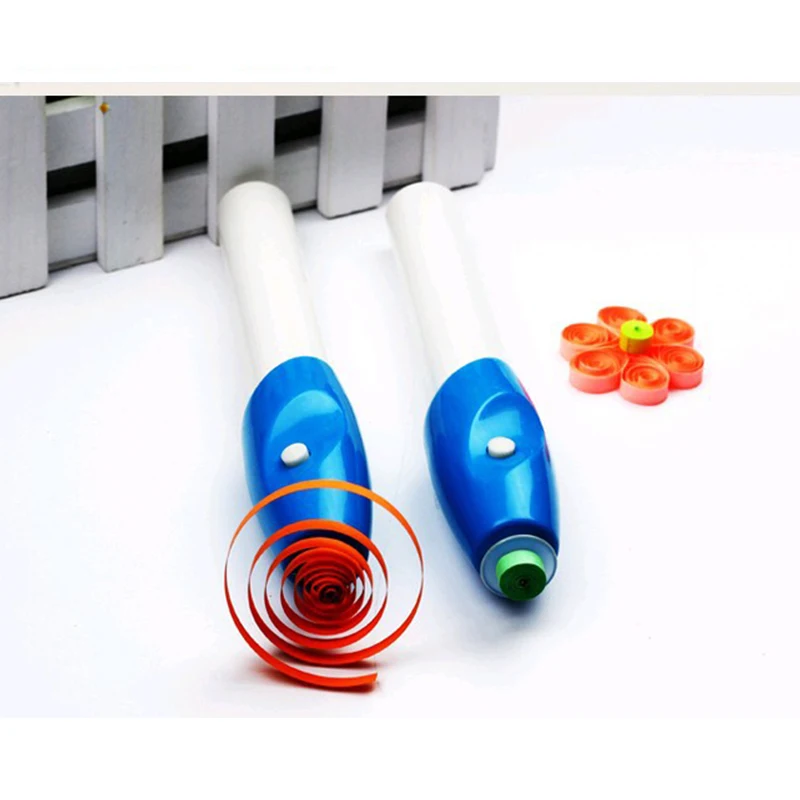 Electric Paper Quilling Tools Set Winder Steel Curling Pen for Home Garden Origami Artwork Handmade DIY Paper Craft Tool