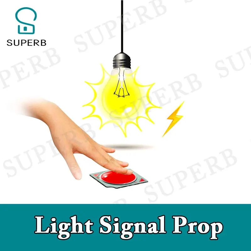 Superb escape rom prop Light Signal Prop press the button in the right frequency like send message via bulb to unlock